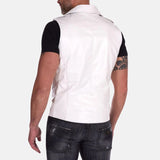 Motorcycle Leather Vest Mens