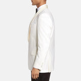 White Shawl Lapel Tuxedo 2 Piece Suit