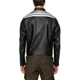 white-stirp-leather-jacket