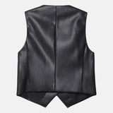 Black Leather Vest