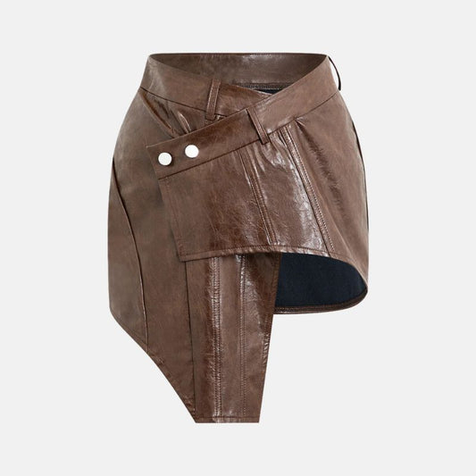 womens-asymmetrical-button-brown-leather-