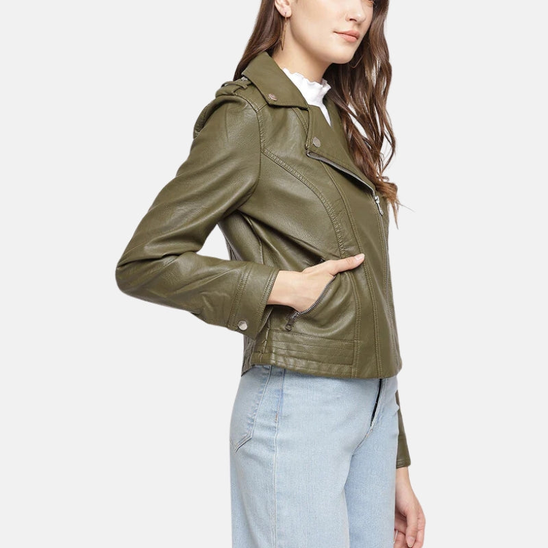 womens-asymmetrical-zipper-biker-green-leather-