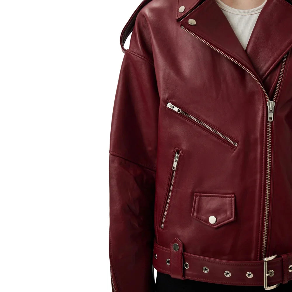 womens-biker-red-leather-jacket