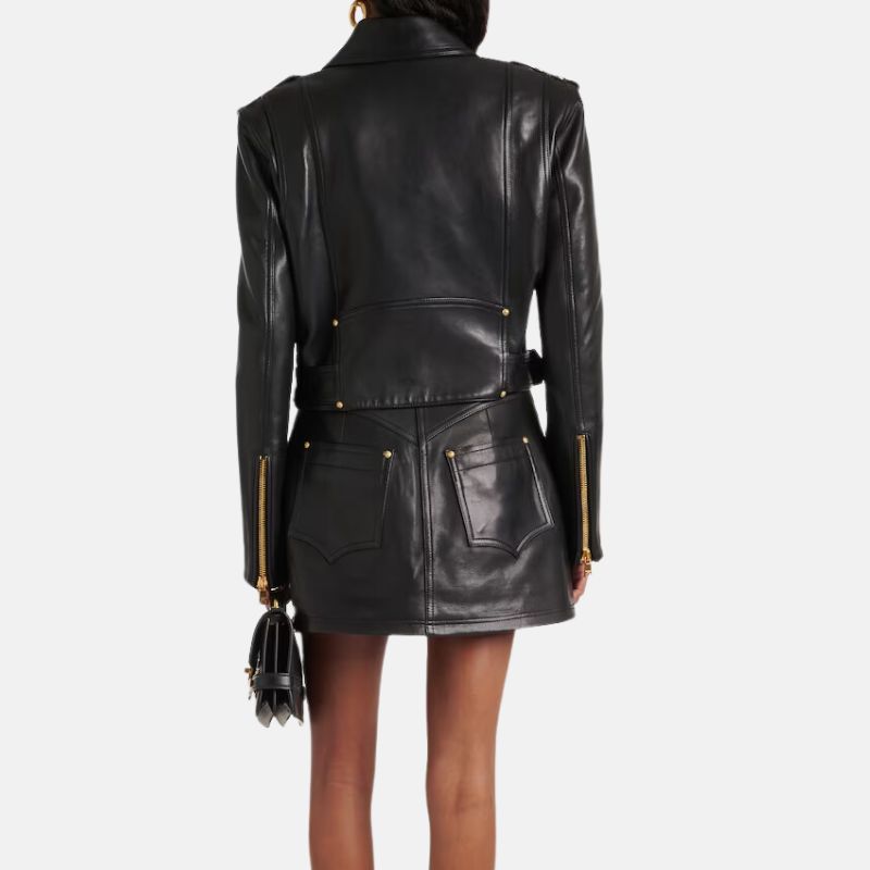 womens-black-asymmetrical-biker-leather