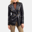 womens-black-double-breasted-leather-coat