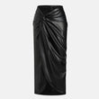 womens-black-leather-twisted-long-skirtt