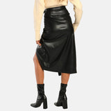 Leather Black Skirt For Women’s