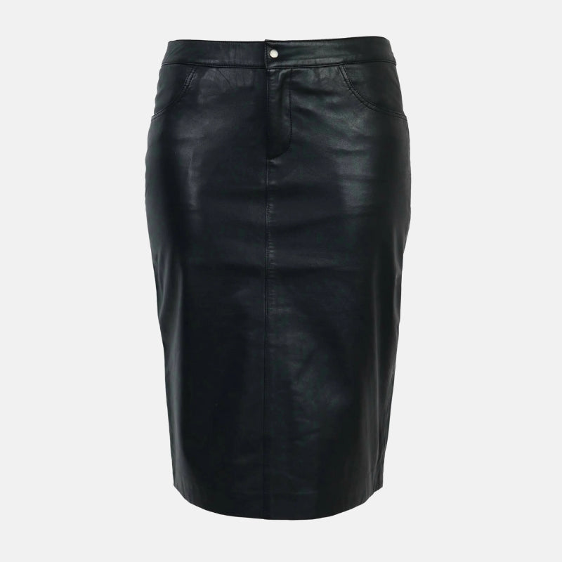 womens-black-midi-pencil-skirt