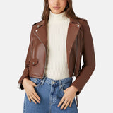 womens-brown-cropped-motorcycle-leather-jacket