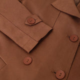 Coffee Brown Trench Coat For Womens