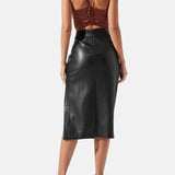 womens-classic-black-leather-pencil-skirt