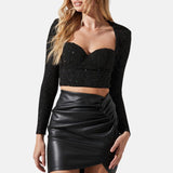 womens-lapel-style-black-leather-mini-skirt