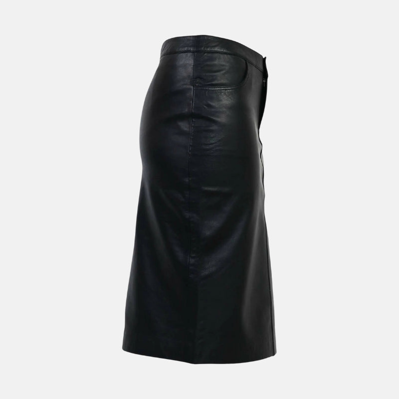 womens-leather-midi-pencil-skirt