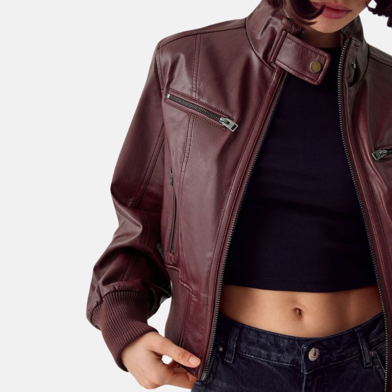 womens-maroon-cafe-racer-leather-biker-