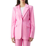 womens-pink-color-leather-blazer