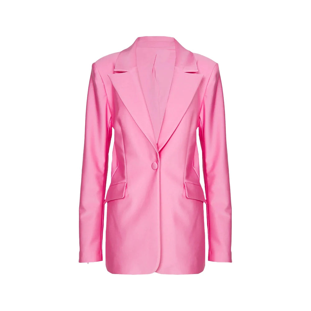 womens-pink-leather-blazer