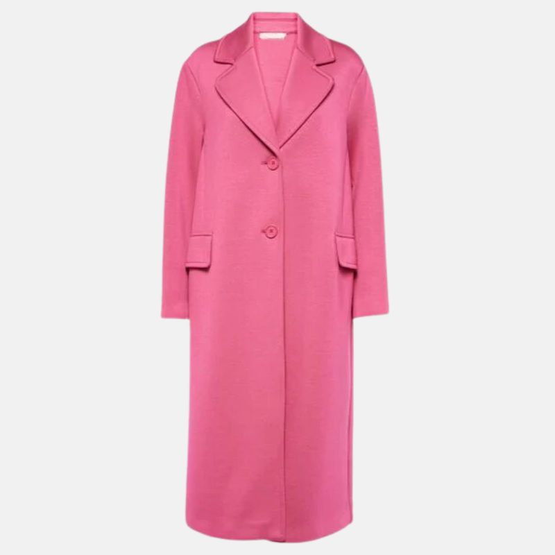 womens-pink-single-breasted-long-wool-coat