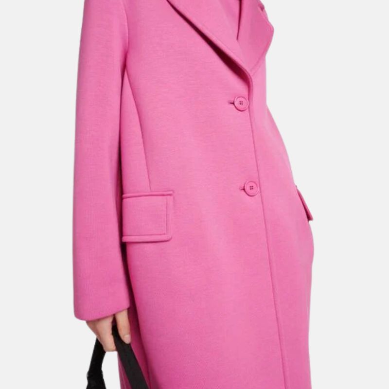 womens-pink-single-breasted-long-wool-coats