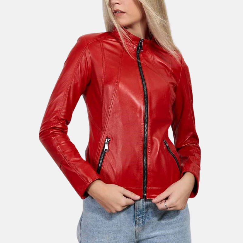 womens-red-slim-fit-biker-leather-jacket-women