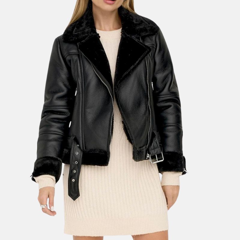 womens-shearling-leather-jacket-black