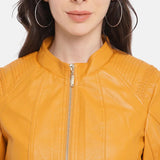 womens-yellow-leather-cafe-racer-style